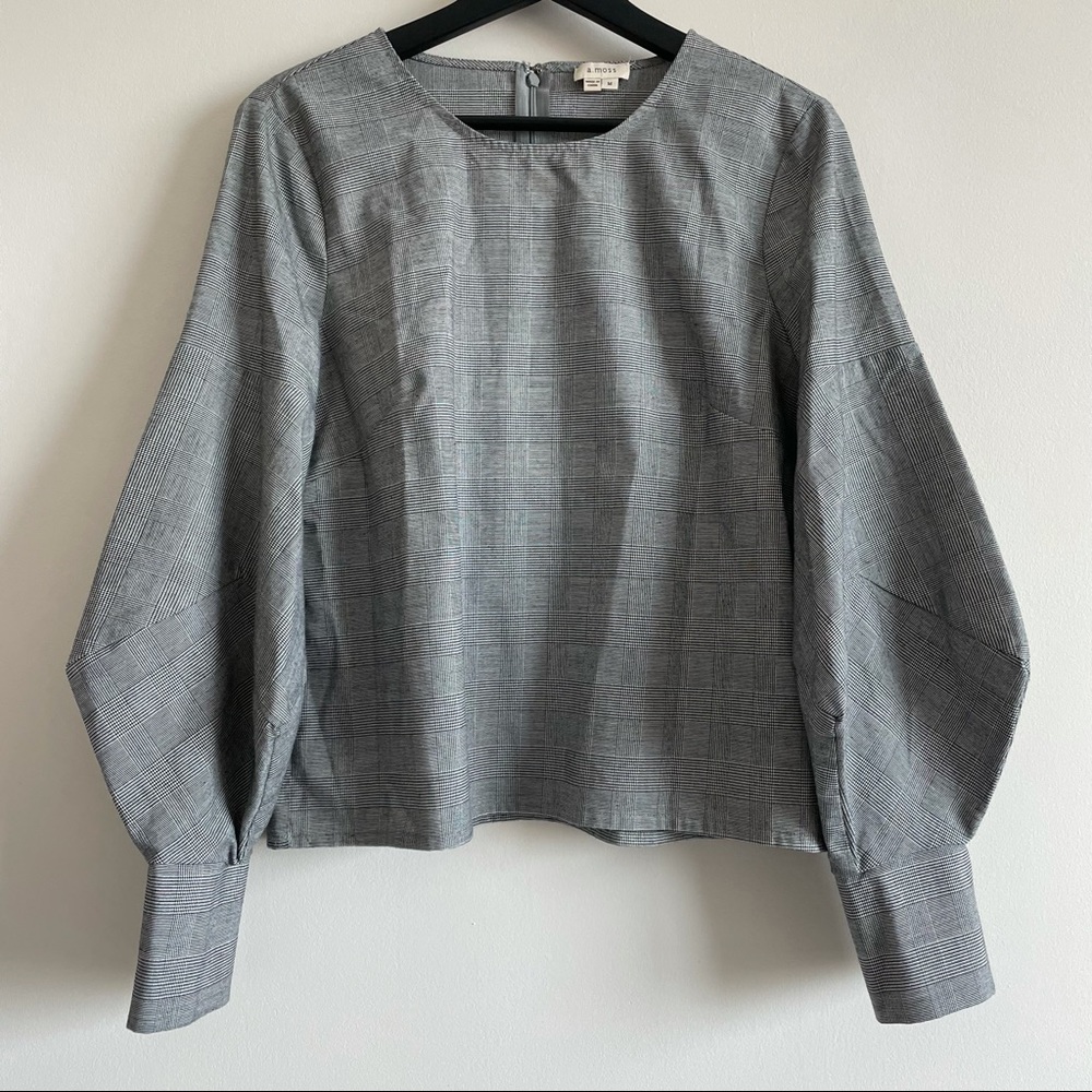 A.Moss Ballon Sleeve Blouse
